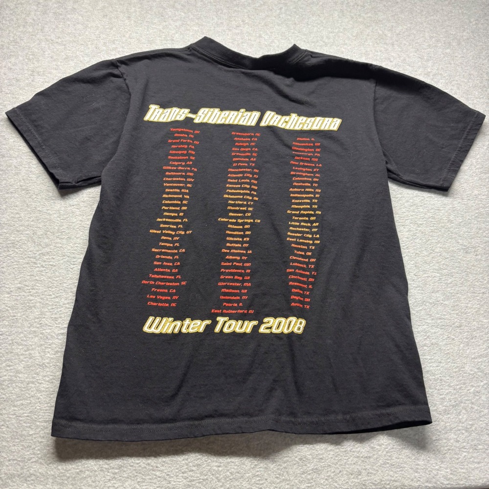 Trans-Siberian Orchestra Winter Tour 2008 Vintage TShirt Mens Medium Anvil Black - Picture 6 of 7